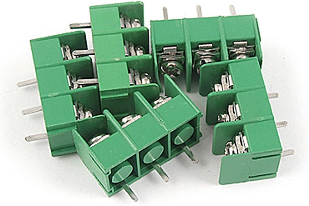 5 Pcs 3P AC 300V 20A 7.62mm Pitch PCB Screw Terminal Block