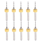 Set de burghiuni de perforare PCB micro, 1/8" baza 1.4mm carbura de wolfram solidă CNC gravură imprimeu de circuite de bord burghiuni instrument de rotație 10 buc