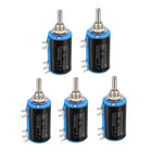 22K Ohm Adjustable Resistors Wire Wound Multi Turn Precision Potentiometer Pots 5pcs