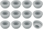 12Pcs Rubber Grommets, Mount Dia 11mm ID 8mm Snap Firewall Hole Plug, Anti-Scratch Hole Cover Plug for Electrical Box Cable Wiring, Gray