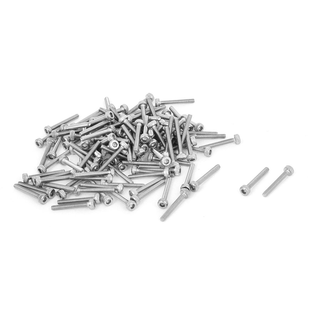 M1.4x10mm Hex Key Socket Head Knurled Cap Screws Bolts 100pcs