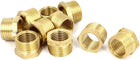3/8BSP Male x 1/4BSP Female Brass Pipe Gas Reducing Hex Bushing 10pcs