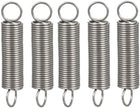 Extended Tension Spring Wire Diameter 0.031", OD 0.31", Free Length 2.36" Stainless Steel Small Dual Hook Tension Spring for Machinery Construction Industrial 5pcs