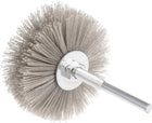 Nylon Wheel Brush 320 Grits Abrasive Grinding Head with 6mm Threaded Shank