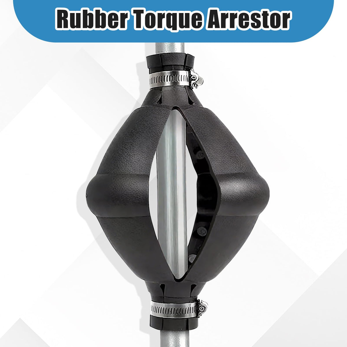 LinkMejor 1 Pcs 1350 Torque Arreté en Caoutchouc pour Accessoires de Pompes, Noir