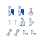 1/4" OD Conectare rapidă Push in Fitting pentru Tub de Apă, 11-Pack