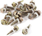 Metal Hex Head Self-Tapping Bolt Fastener Screws 5mm x 14mm 20Pcs