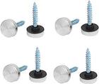 12mm Dia 201 Stainless Steel Cap Cover Nails Decorative Mirror Screws 8PCS