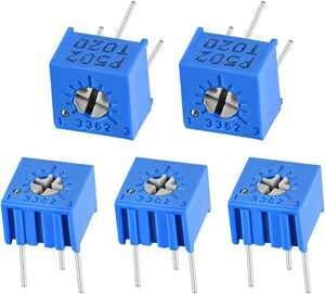 3362 Trimmer Potentiometer – 5K Ohm. Horisontale variabelsparer. 5 stk.