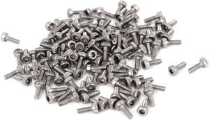 5mm Long M1.4x4mm Stainless Steel Hex Socket Head Cap Screws 100pcs