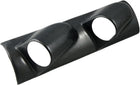 Car 60mm Left Pillar Plastic Double Port Gauge Meter Holder Black Gray