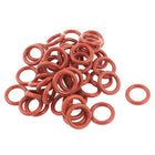50 Pcs 12mm x 8mm x 2mm Rubber O Ring Oil Seal Gasket Replacement Red