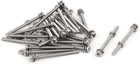 M3x40mm 304 Stainless Steel Phillips Pan Head Bolt Screw Nut w Washer 25 Sets