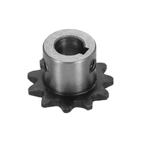 #25 Chain Roller Sprocket 8mm Bore 25.5mm OD, 11 Tooth C45 Carbon Steel ANSI #25 Roller Sprocket Round Hole Without Surface Finished with 3x1.4mm Keyway for ISO 04C Chain