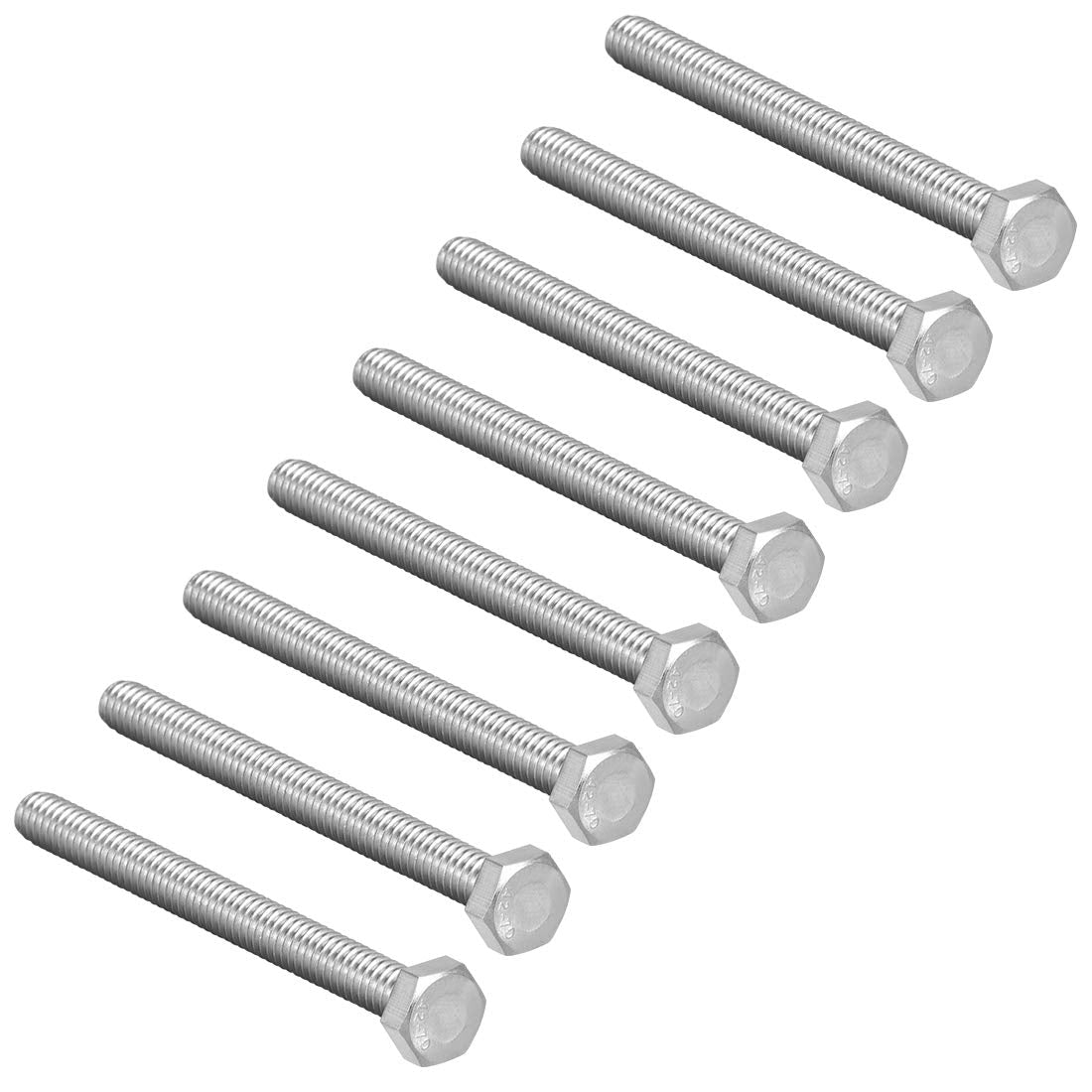 M8x90mm Hex Bolts 304 Stainless Steel Hexagon Screw Bolt 8pcs