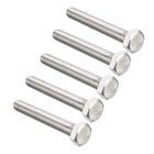 M8x60mm Hex Bolts 304 Stainless Steel Hexagon Screw Bolt 5pcs