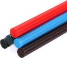 6pcs Mini Hot Glue Sticks for Glue Gun 4-inch x 0.28-inch, 7 x 100mm 6 Colors Black, White, Bright Red, Coffee, Deep Green, Sky Blue