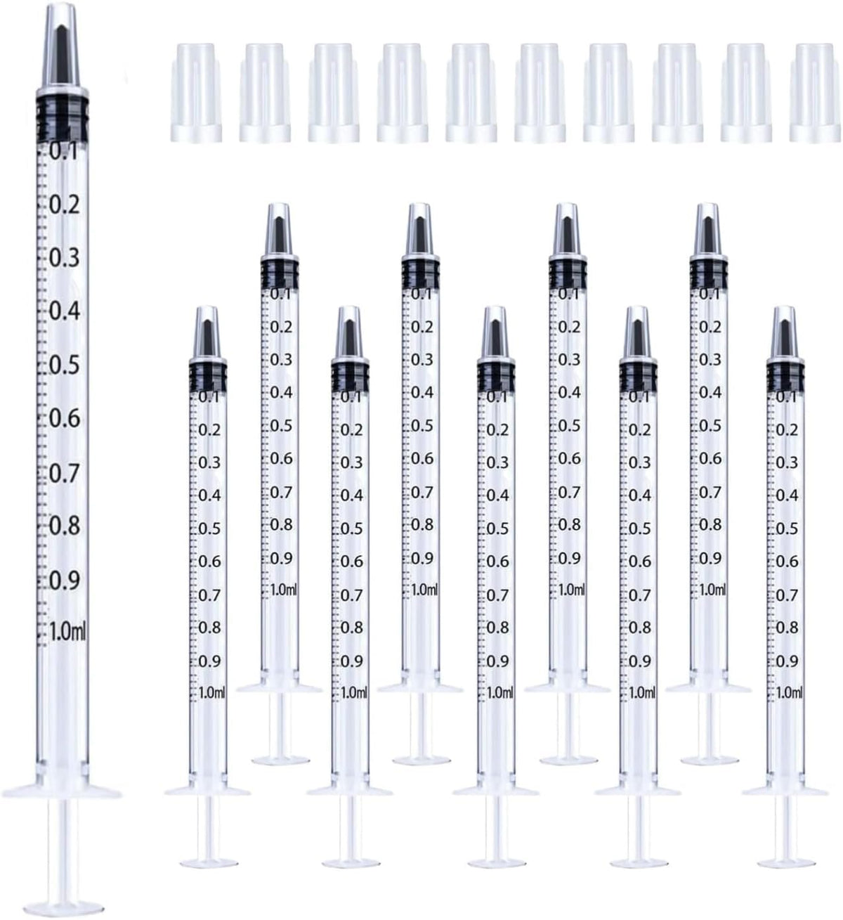 30Pcs Jeringas de 1ml con Distribuidor Oral con Tapa