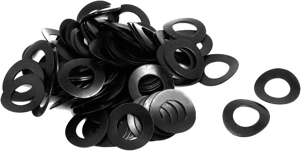 8mm Fitting Dia Carbon Steel Compressed Type Curved Spring Washer 100pcs