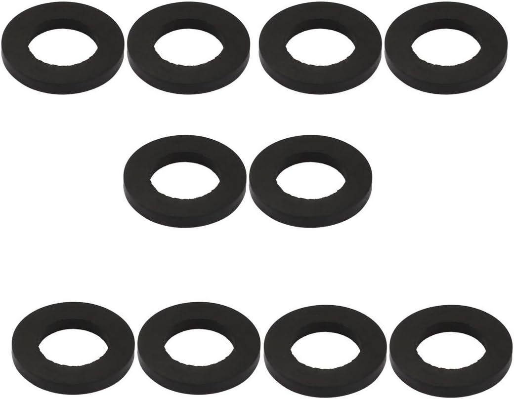 Nitrile Rubber Flat Washers 24mm OD 14mm ID 3mm Thickness for Faucet Pipe Water Hose, Pack of 10