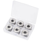 12pcs 608-2RS Ball Bearings ABEC-7 White for Skateboard Inline Roller Skates
