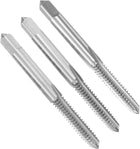 3pcs Hand Tap Set, 1/4"-20BSW Taper/Plug/Bottom Thread Screw Taps, High Speed Steel Hand Threading Tapping Tool Kit