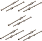 10Pcs M4x90mm 304 Stainless Steel Knurled Hex Socket Head Bolts Nuts Set w Washers