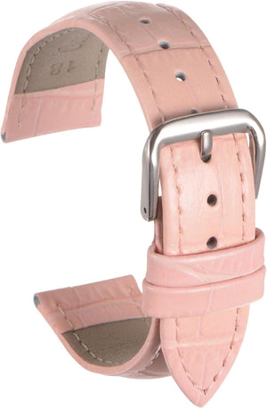 Leather Watch Band Embossed Alligator Pattern Cowhide Watch Strap 6 Colors Multi-sizes Replacement with Spring Bars for Men and Women - Part 2