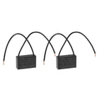 Ceiling Fan Capacitor CBB61 1.5uF 250V AC 2 Wires Metallized Polypropylene Film Capacitor 37x24x13mm for Electric Fan Pump Motor Generator 2Pcs
