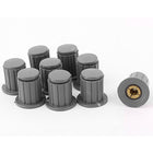 9Pcs Plastic Shell Metal Insert Potentiometer Knob Cover for 4mm Shaft