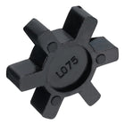 L075 Jaw Coupling Insert, Flexible Solid Type NBR Rubber Jaw Coupling Center Inserts for L Jaw Coupling L-Jaw Coupler Set, Black