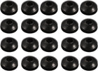 20pcs Wire Protective Grommets Black Rubber 3mm Double Sided Grommet