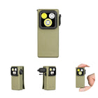 LinkMejor Oclip Ultra wiederaufladbarer EDC Taschenlampe, UV-Licht, Olivgrün
