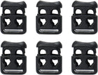LinkMejor Plastic Cord Locks Stopper End Spring Stop Double Hole Toggle Cup Shape Fastener Stopper Rope End for Shoelaces