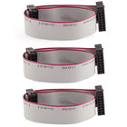 F/F IDC Connector 14 Pins Flat Ribbon Cable, 2.54 mm Pitch, 20 cm Length, 3 Pieces