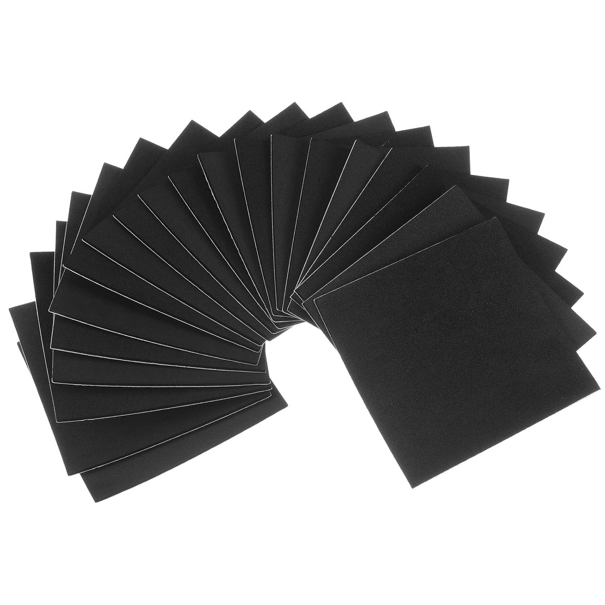 20pcs Adhesive Foam Padding Sheets 1/16 Inch Thick x 4 Inch Long Square EVA Foam Sheet Self Stick Non-Slip Anti Vibration Pads, Anti-Skid Noise