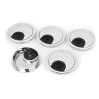 a15090900ux0384 Computer Grommet Desk Table Cable Tidy Outlet Wire Hole Cover 5 Piece, 2.68" Width, 2.68" Length