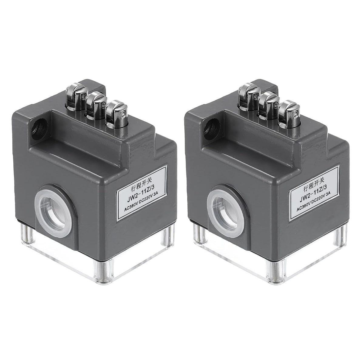 Limit Switch Roller Plunger JW2-11Z/3 Mount 3NC+3NO 3D Printer Door Switch Metal Momentary Switch 2 Pcs