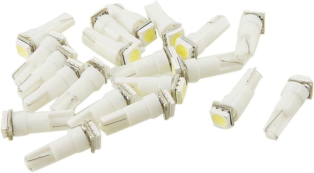 T5 Wedge 1-LED 5050 Surface Mount Device Car Dashboard Instrument Panel Light 20 Pcs