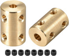 4mm to 5mm Bore Rigid Coupling Set Screw L22XD14 Copper,Shaft Coupler Connector,Motor Accessories,2pcs