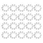 40Pcs 1/2 External Tooth Lock Washer, 304 Stainless Steel Multi-Tooth Star Washer Locking Fastener, Silver Tone