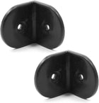 Plastic 2" x 2" Corner Brace Joint Right Angle Bracket Black 2 Pcs
