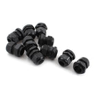 10Pcs M22X1.5 7mm to 14mm Waterproof Plastic Black Cable Gland
