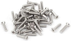 M3-0.5 x 14mm Fine Thread Phillips Flat Countersunk Head Machine Screws Silver Tone 50pcs