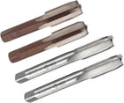 Metric Machine Hand Tap Set M10 and M12 Thread 1 Pitch H2 Uncoated 3 Straight Flutes Thread Tapping DIY Tool 4pcs