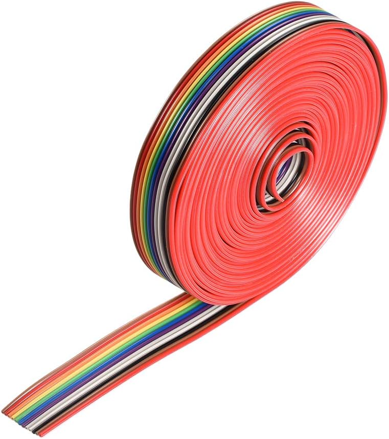 IDC Rainbow Cablu Ribbon Plat 12P 1.27mm Distanță 5metri/16.4ft Lungime