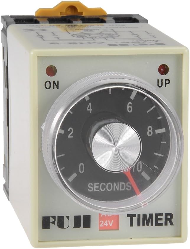 24VAC 10S 8 Terminals Range Adjustable Delay Timer Time Relay AH3-3 with Base