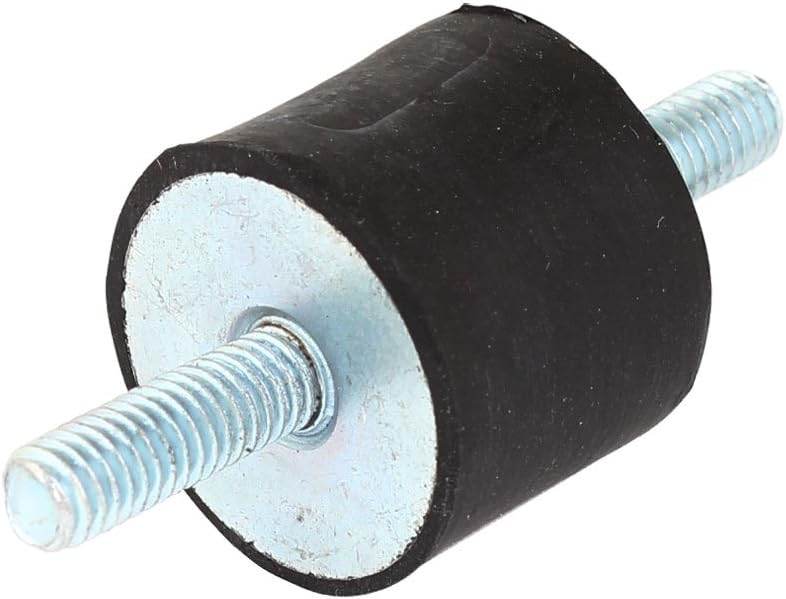 Double Ends M6 Male Threaded 25mmx20mm Rubber Vibration Isolator Mount