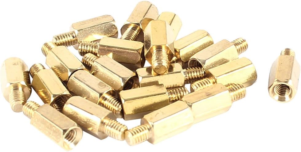 M3 Male to Female Thread Brass Hex Standoff Spacer Hexagonal Spacer (M3 x 9+4mm) 20pcs