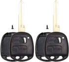 2pcs 2 Button Uncut Remote Key Fob Cover Case Shell Replacement for Toyota Yaris